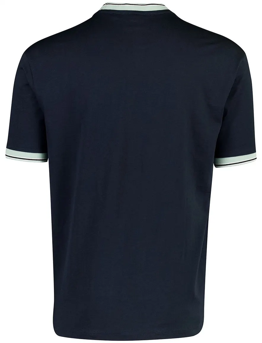 BOSS Orange donkerblauw t-shirt Te_Blocks