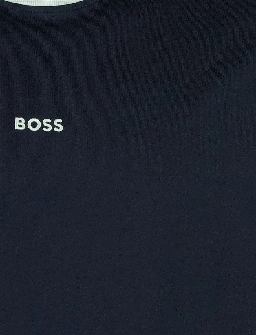 BOSS Orange donkerblauw t-shirt Te_Blocks
