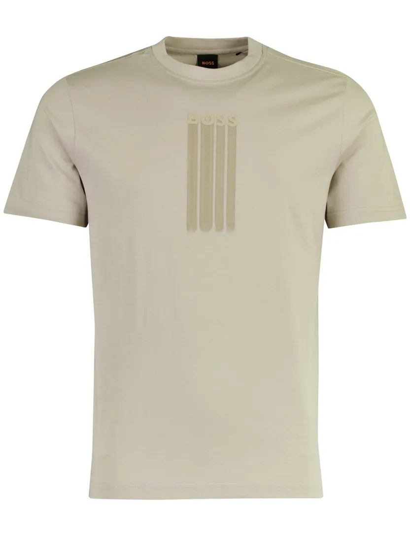 Grijs t-shirt BOSS Orange Te-bass geprint