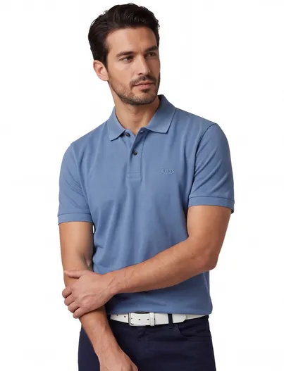 Hugo Boss BOSS Pallas poloshirt blauw piqué