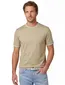 BOSS Black T-shirt ronde hals creme slim fit