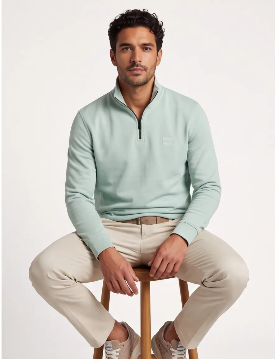 Boss Orange sweater zetrust groen