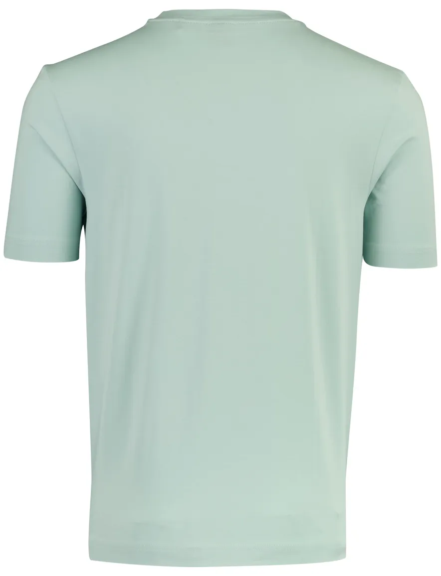 HT-shirt BOSS Orange turquoise ronde hals met logo