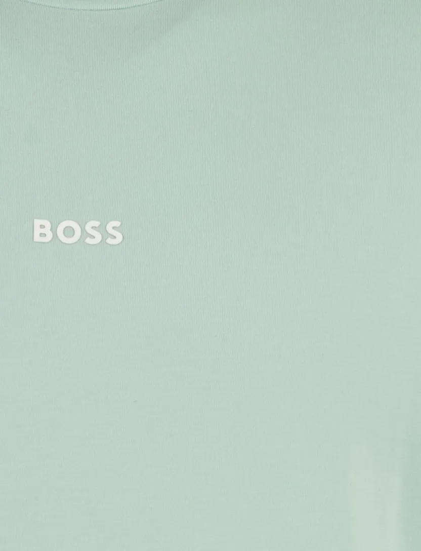 T-shirt turquoise BOSS Orange logo normale fit