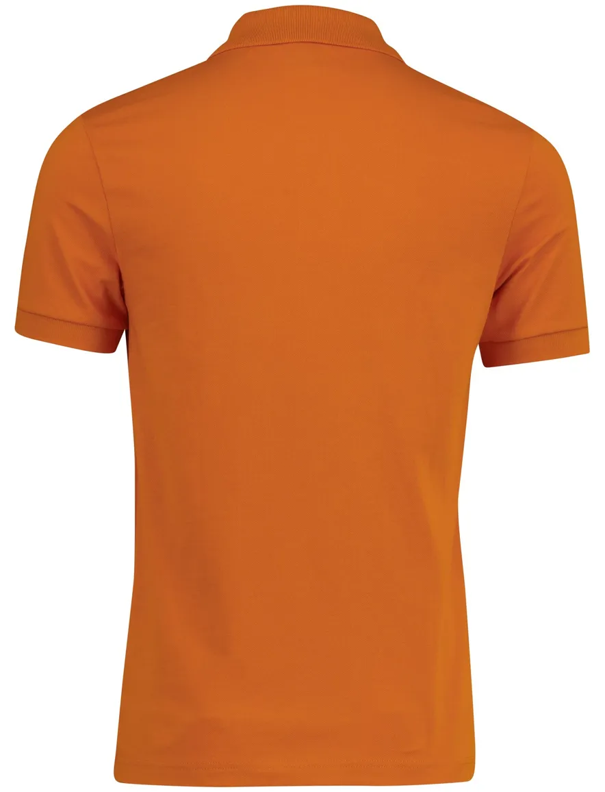 Boss Orange poloshirt Passenger 2-knoops oranje pique