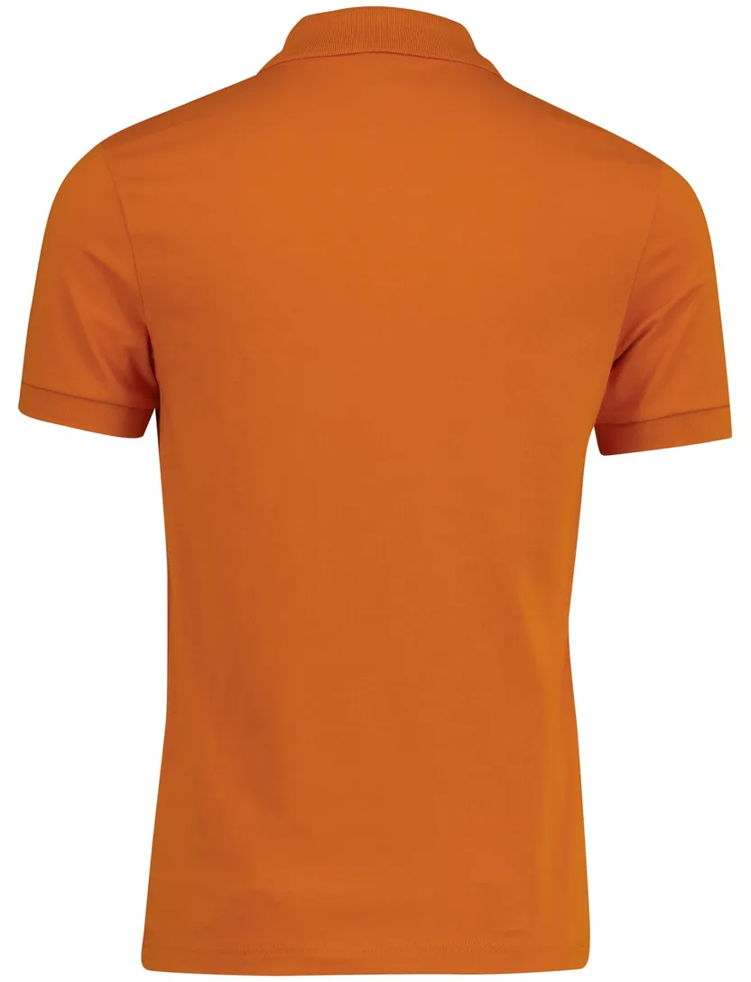 Oranje poloshirt Boss Orange Passenger pique 2-knoops