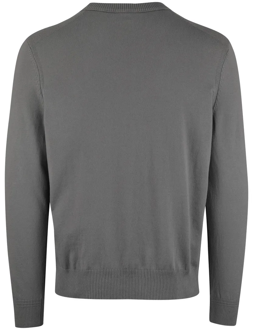 trui Boss Orange Asac-C groen gebreid normale fit