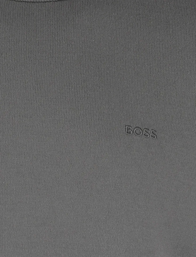 trui Boss Orange Asac-C groen gebreid normale fit