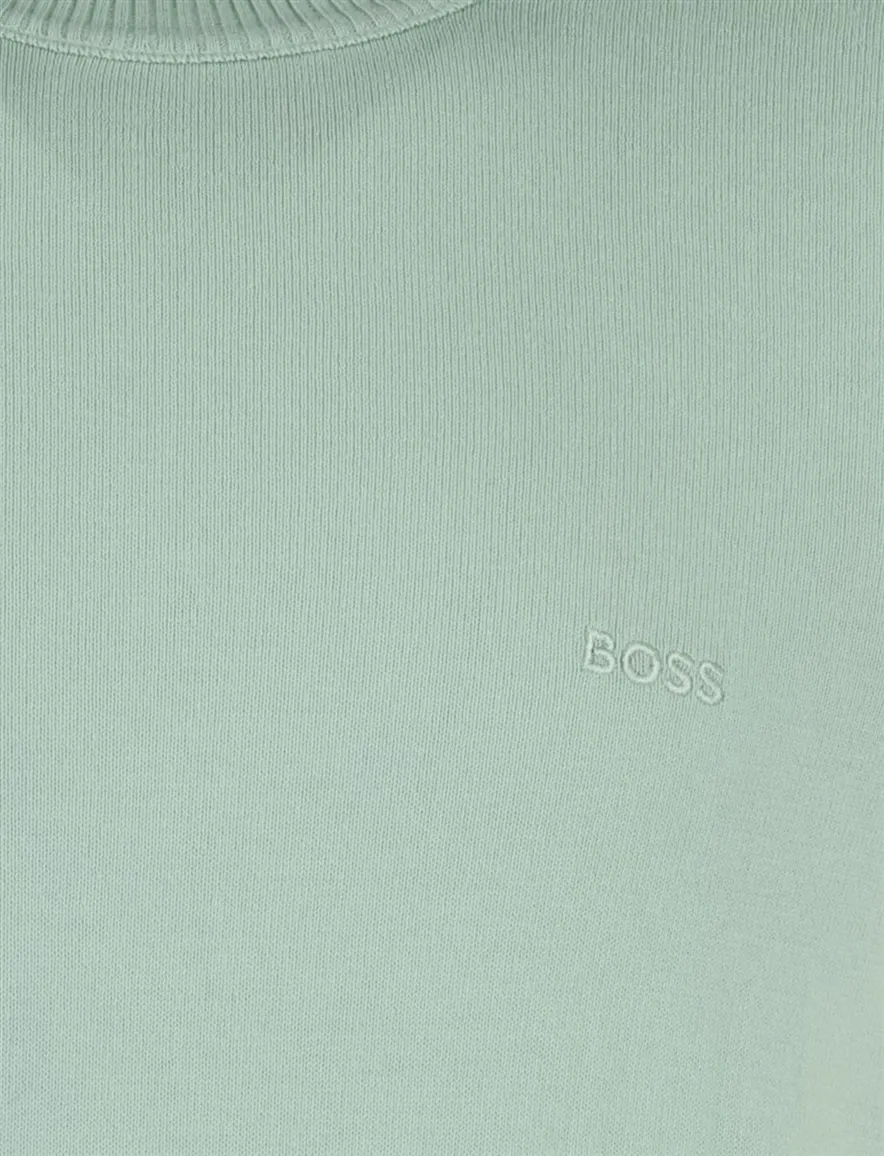 Groene trui BOSS orange asac c normale fit