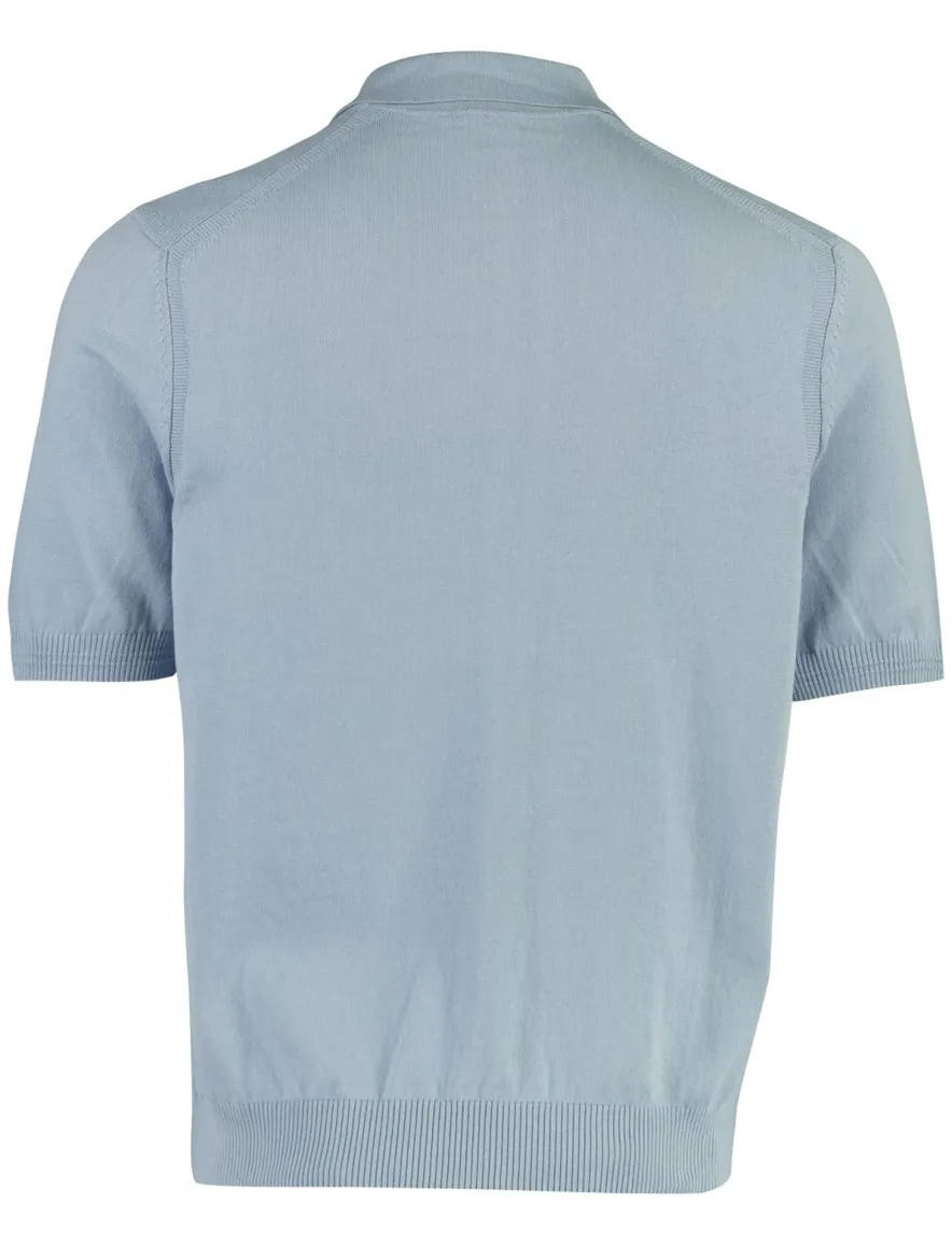 Poloshirt BOSS Orange blauw wijde fit