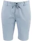 Bermuda lichtblauw BOSS Orange Tapered Fit katoen effen