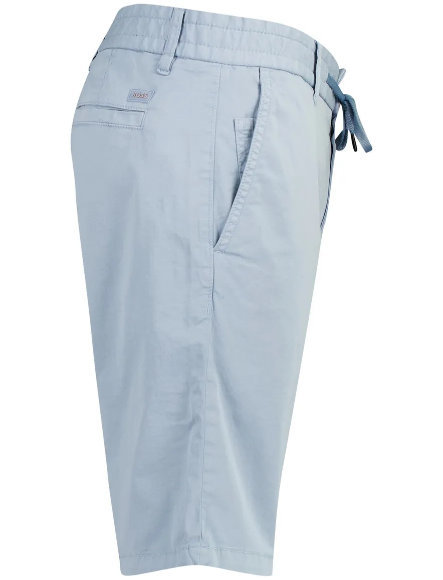 BOSS Orange Tapered Fit bermuda lichtblauw elastische band