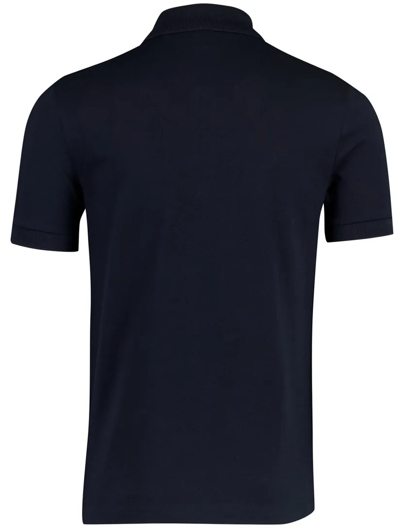 Zip polo BOSS Orange Passerzip donkerblauw