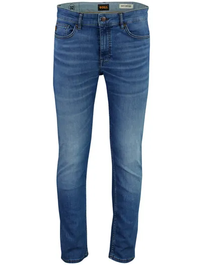 Hugo Boss BOSS Orange Delaware slim fit jeans donkerblauw denim