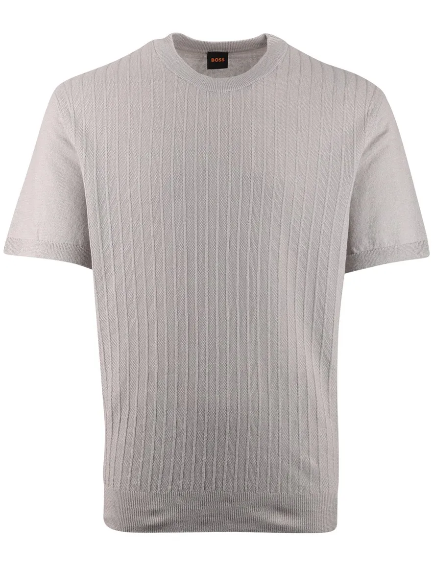 Grijs t-shirt BOSS Orange korte mouw normale fit