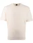 Crème t-shirt BOSS Orange korte mouw normale fit