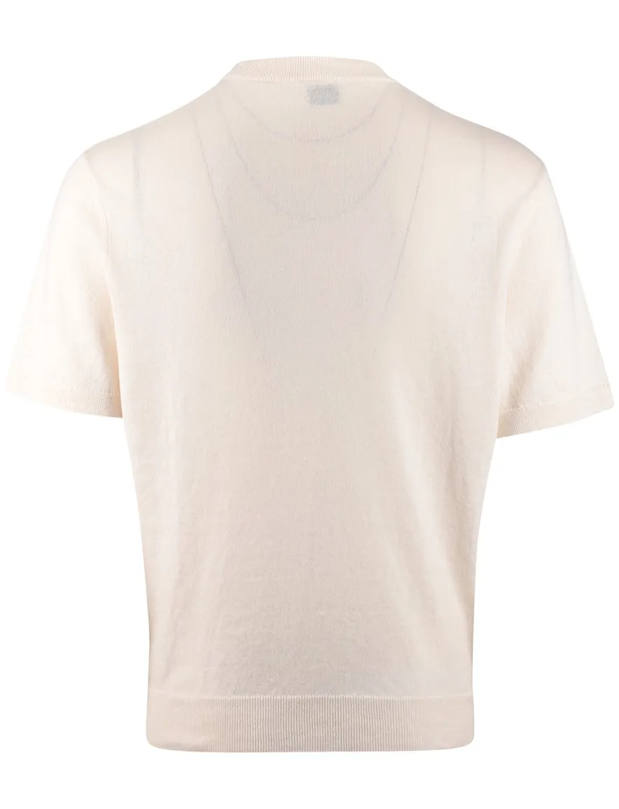 BOSS Orange t-shirt crème korte mouw Kajordino