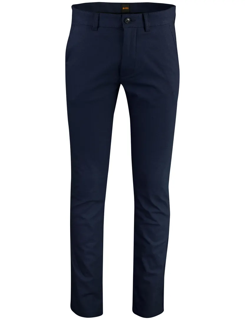 Boss Orange pantalon donkerblauw chino