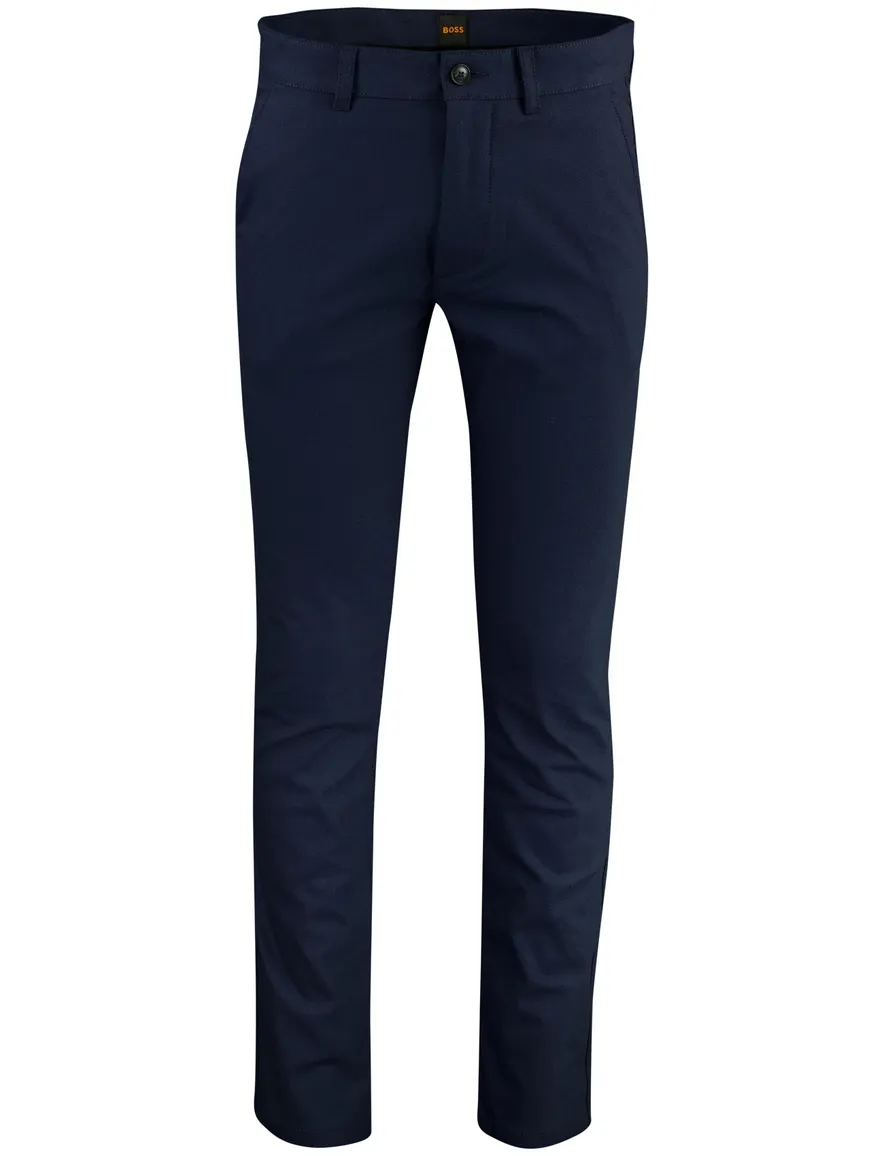 Boss Orange pantalon donkerblauw chino