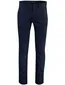 Donkerblauwe chino BOSS Orange slim fit katoen en linnen