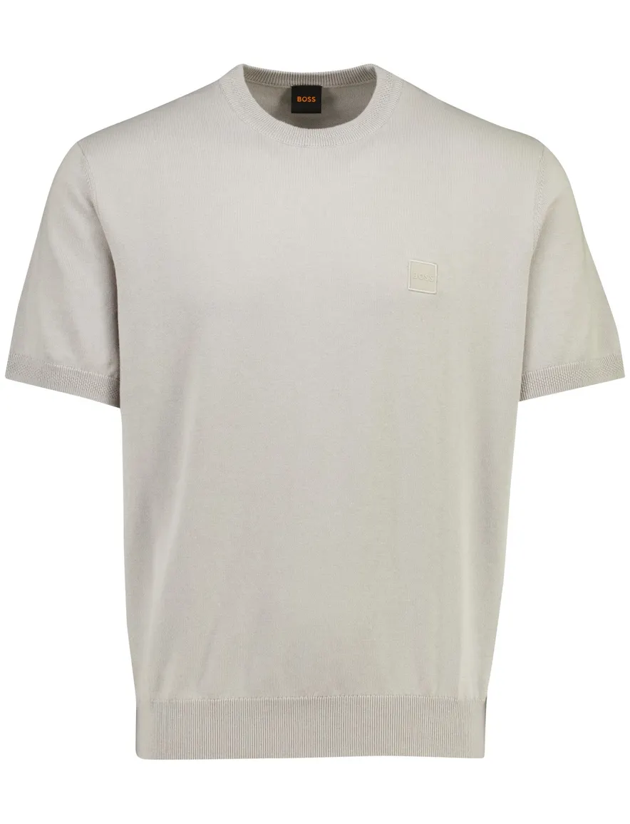 beige t-shirt Boss Orange Kanacho ronde hals