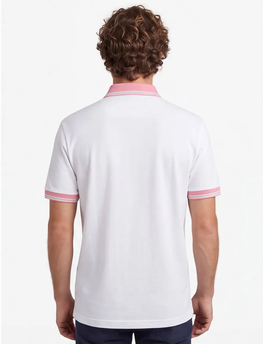 BOSS Orange Pe Blocks poloshirt wit