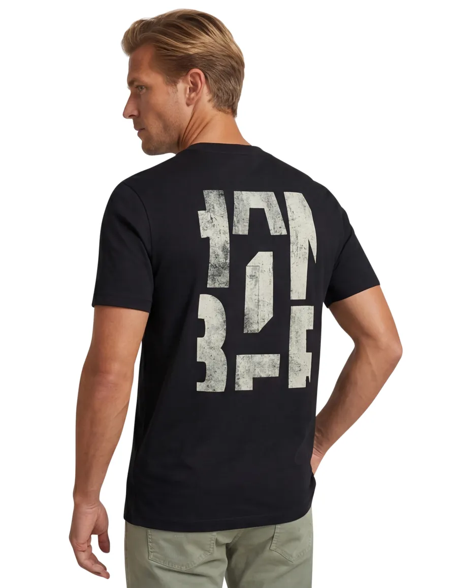 T-shirt Boss Orange Te_Groove ronde hals zwart katoen
