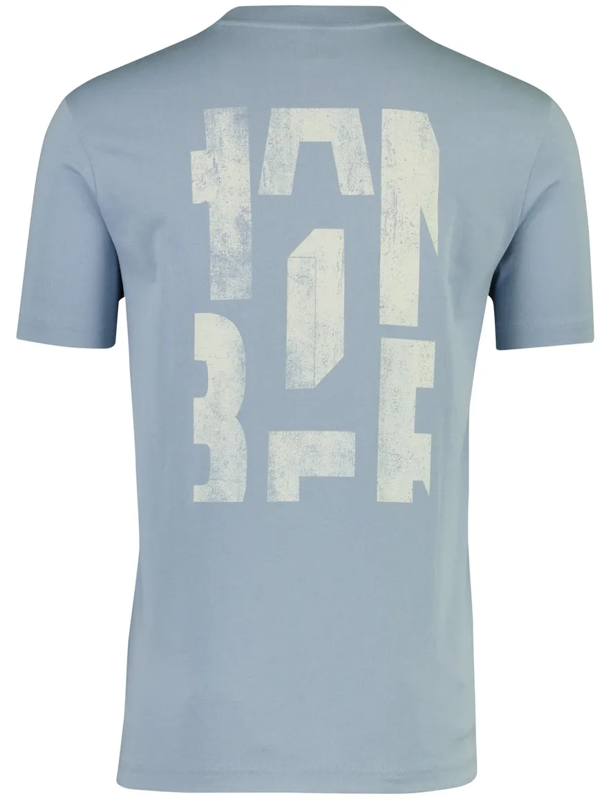 Boss Orange Te Groove t-shirt backprint lichtblauw katoen