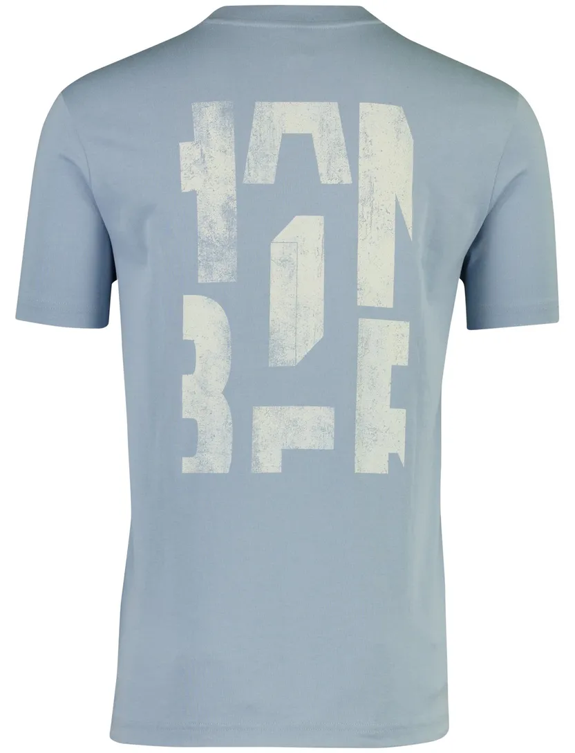 T-shirt Boss Orange Te Groove backprint lichtblauw