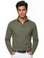 Boss Orange Zetrust trui half zip groen