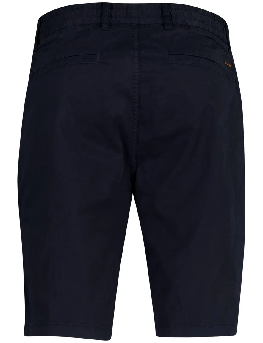 Bermuda donkerblauw BOSS Orange Tapered Fit katoen effen