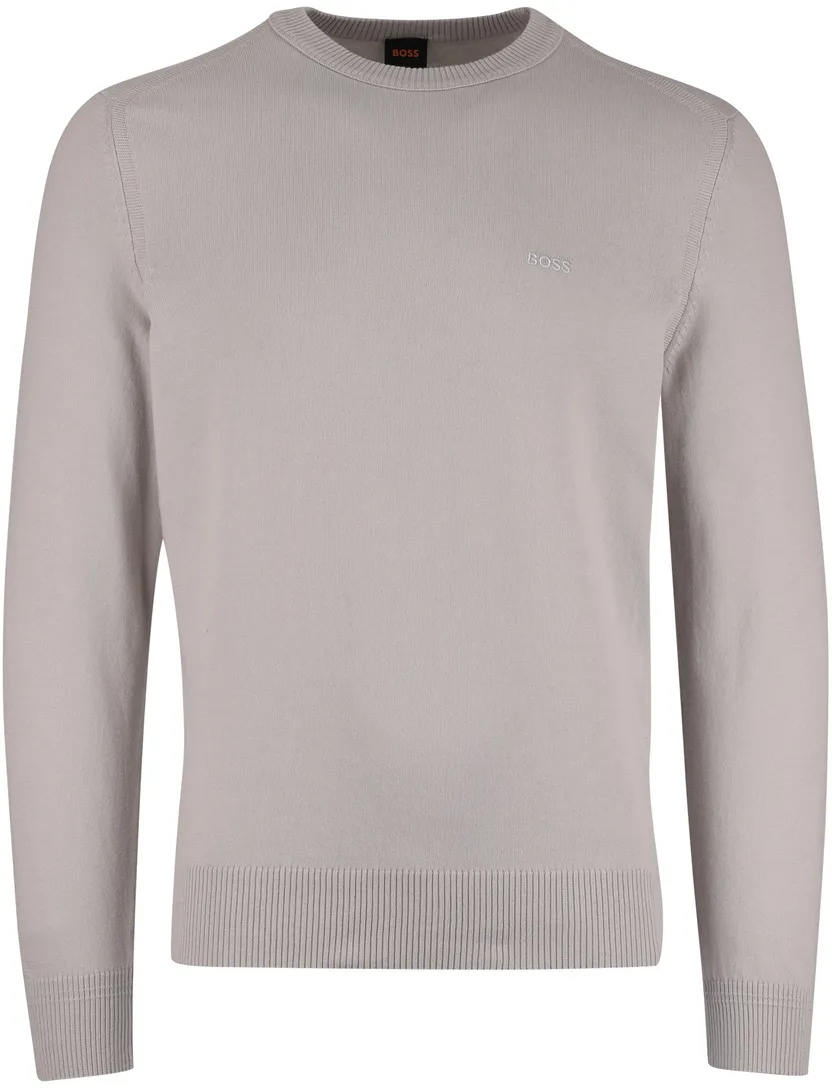 trui Boss Orange Asac-C beige normale fit gebreid