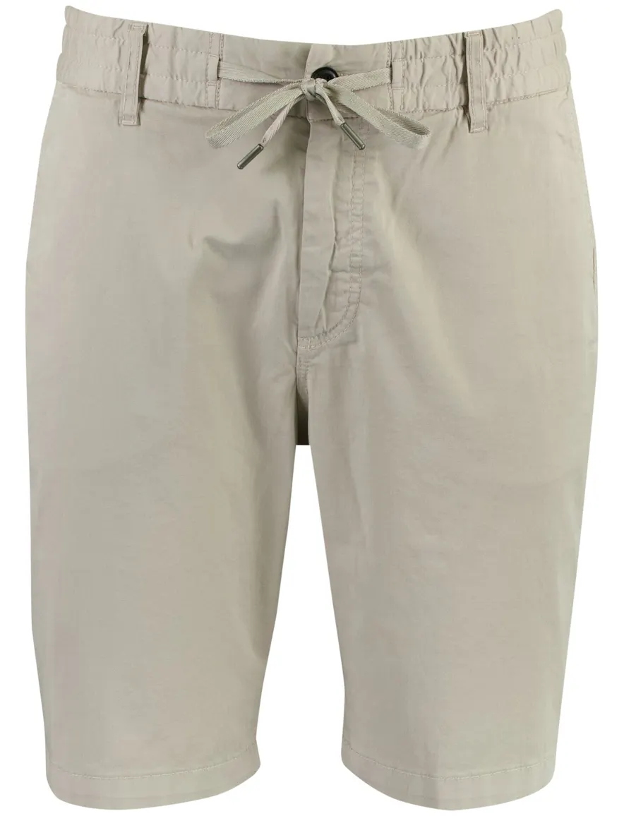 Boss Oramge korte broek beige tapered fit