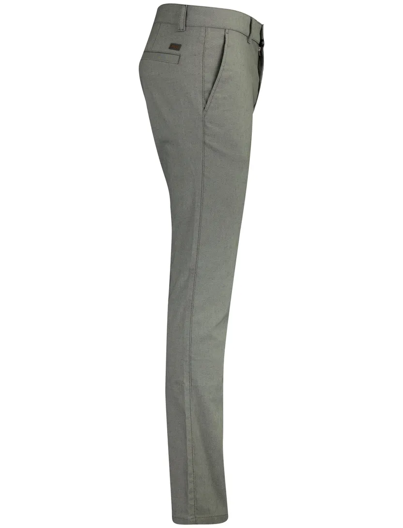 BOSS Orange chino slim fit grijs linnenblend