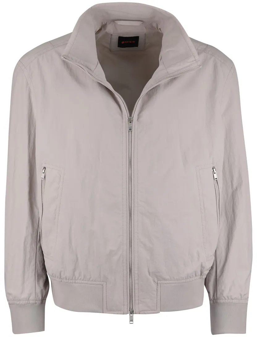 Zomerjas BOSS Orange Opens windjack beige dubbele rits