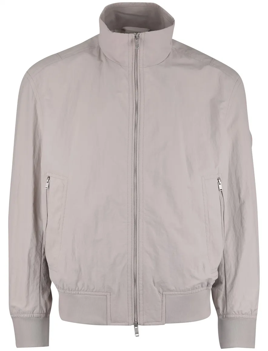 BOSS Orange Opens zomerjas windjack beige met boord