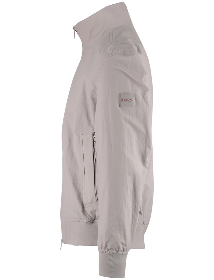 Zomerjas BOSS Orange Opens windjack beige dubbele rits