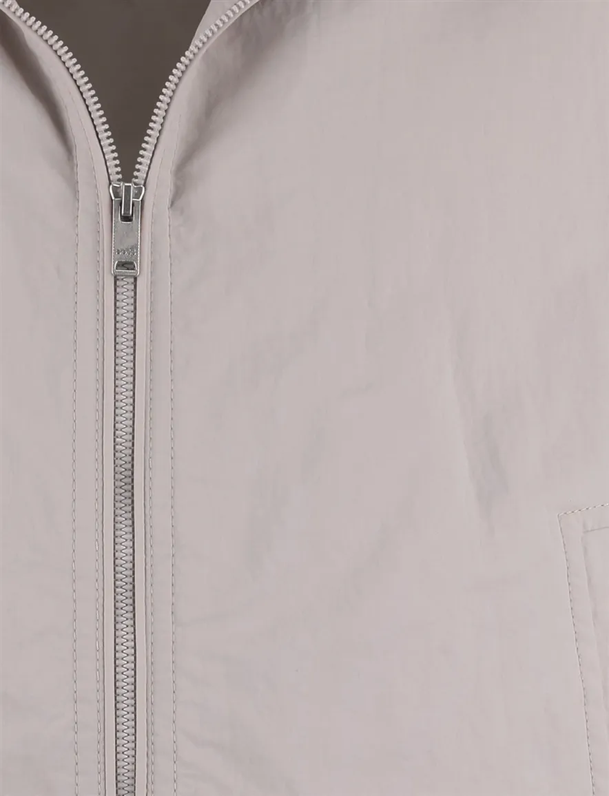 BOSS Orange Opens zomerjas windjack beige met boord