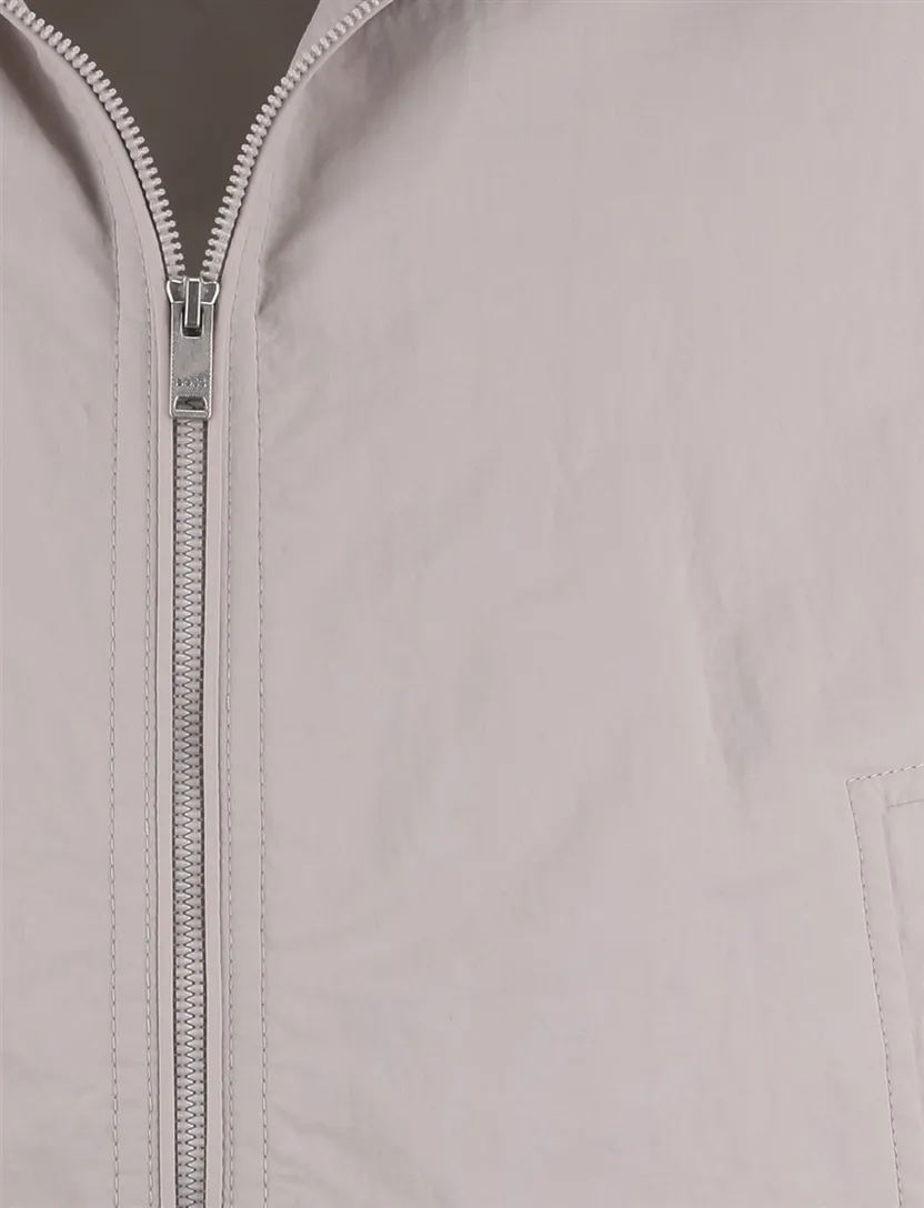 Zomerjas BOSS Orange Opens windjack beige dubbele rits