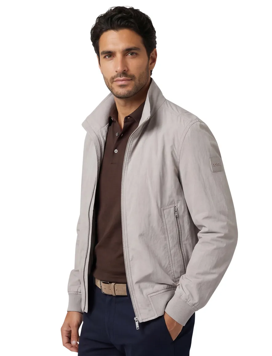 BOSS Orange Opens zomerjas windjack beige met boord