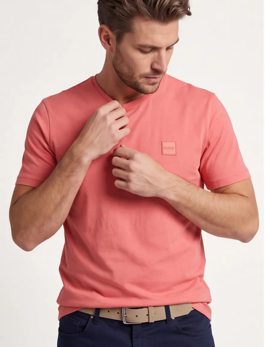BOSS Orange Tales polo roze