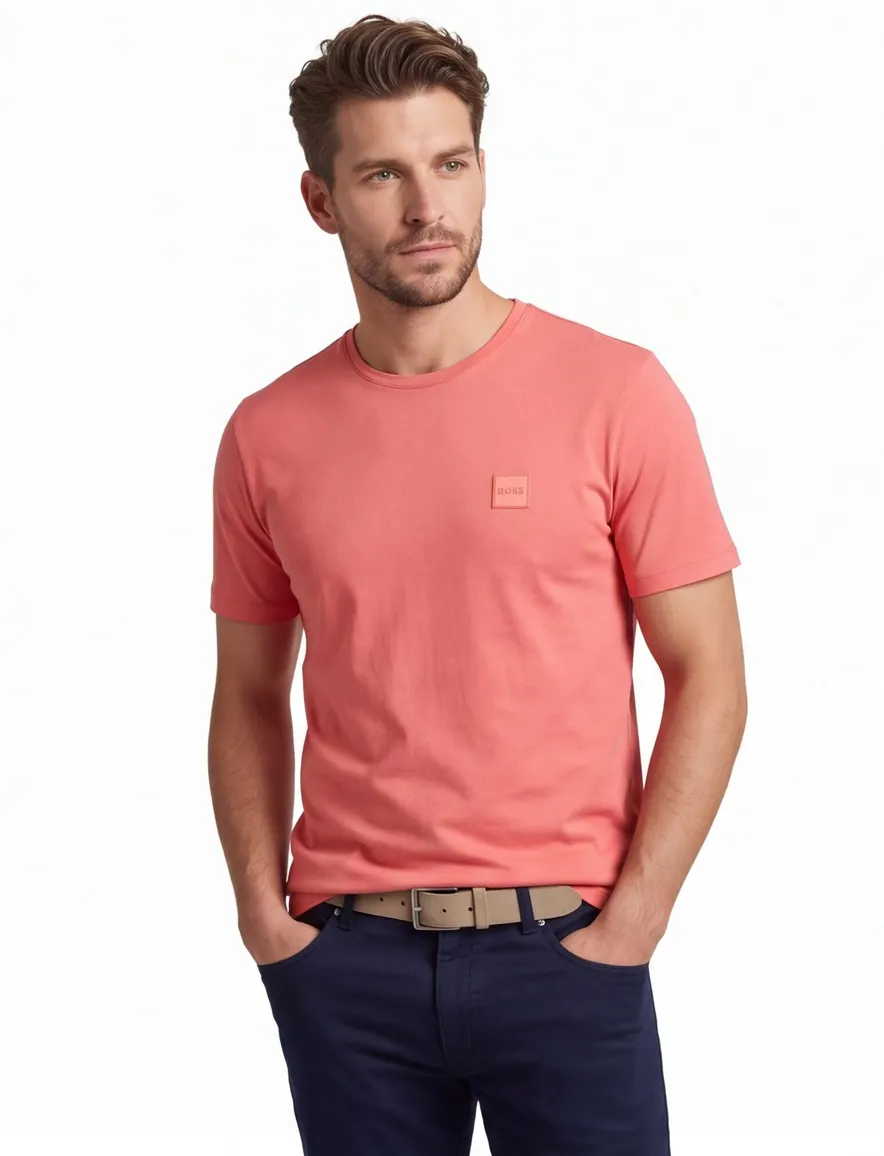 BOSS Orange Tales polo roze