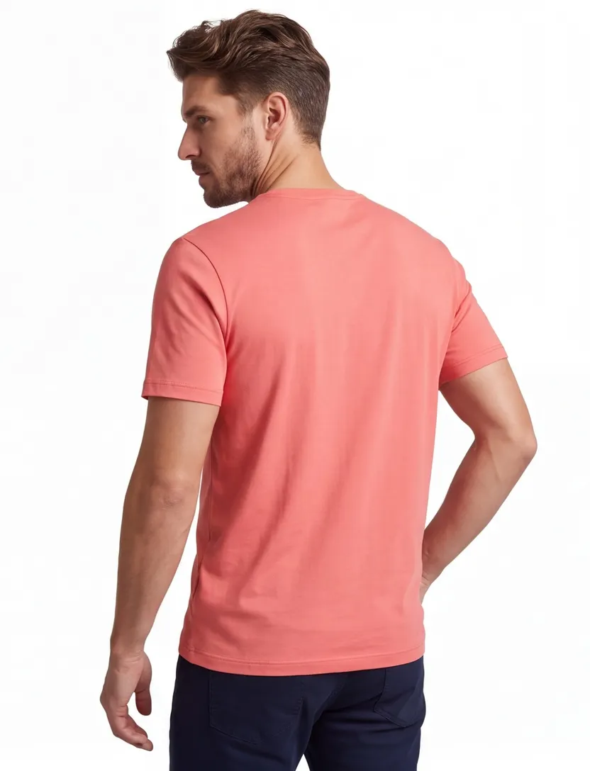 Roze t-shirt BOSS Orange Tales logo op borst