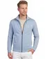 Sweatvest BOSS lichtblauw katoen normale fit
