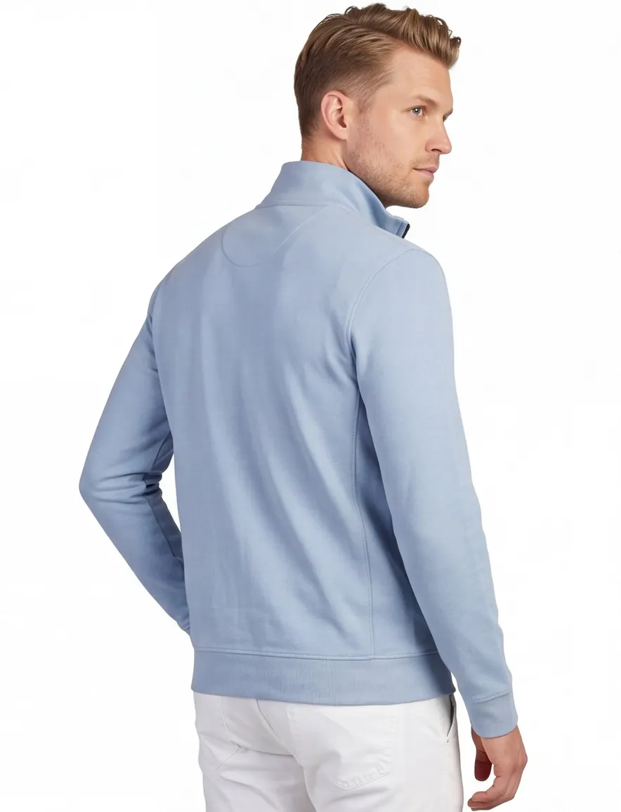 Boss Orange Zestart vest lichtblauw