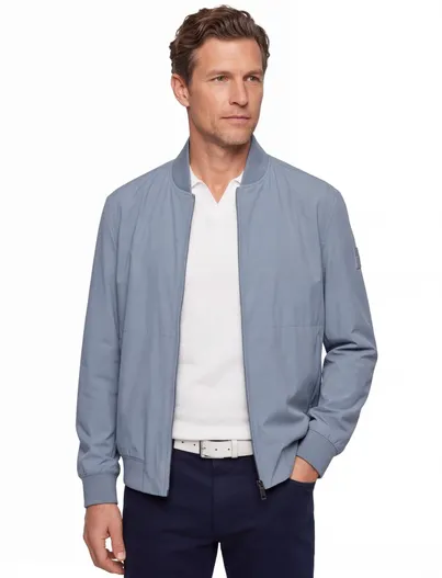 Hugo Boss BOSS Orange jassen lichtblauw elastisch
