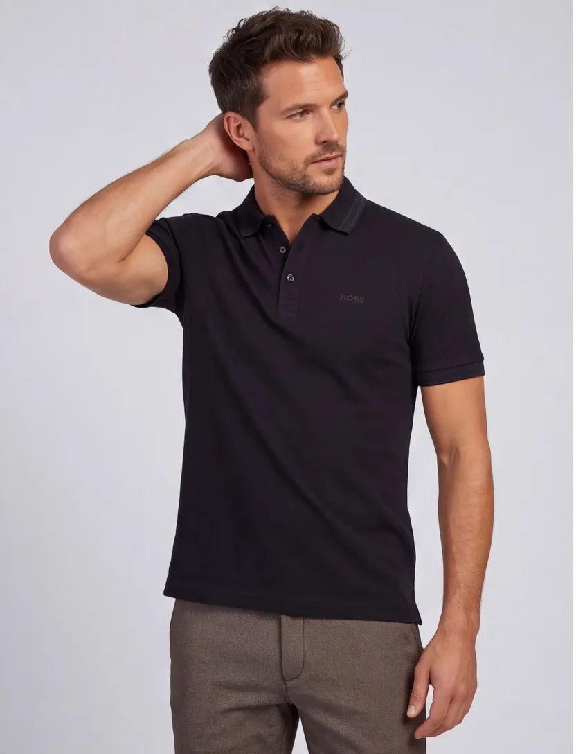 Polo Boss Green Paddy navy pique