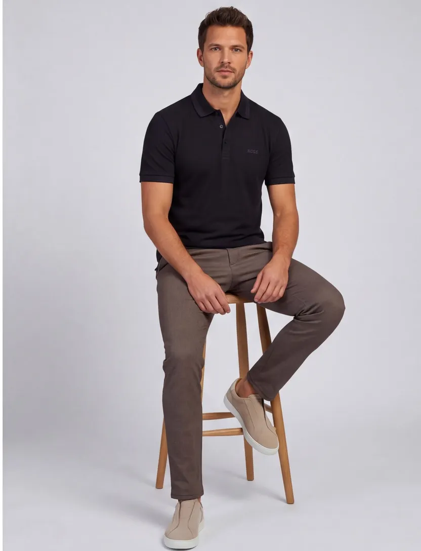 Polo Boss Green Paddy navy pique