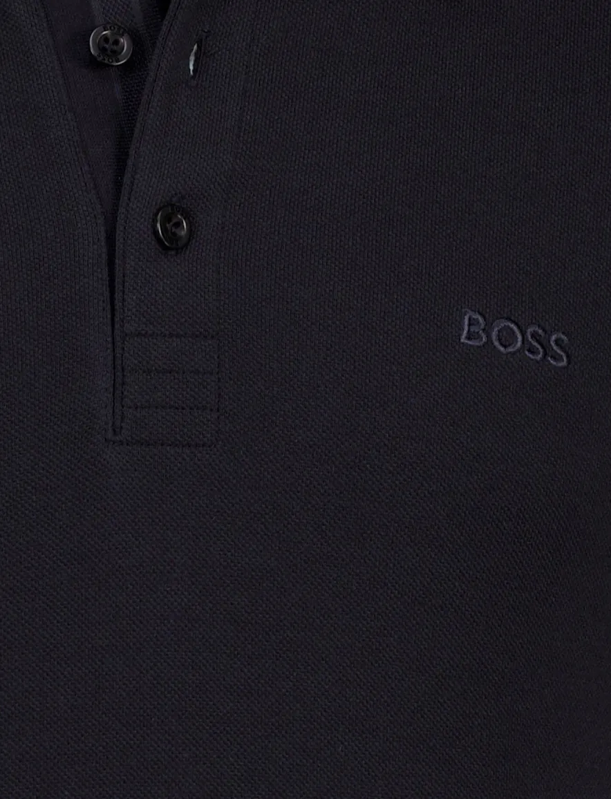 Boss Green Paddy polo regular fit pique donkerblauw