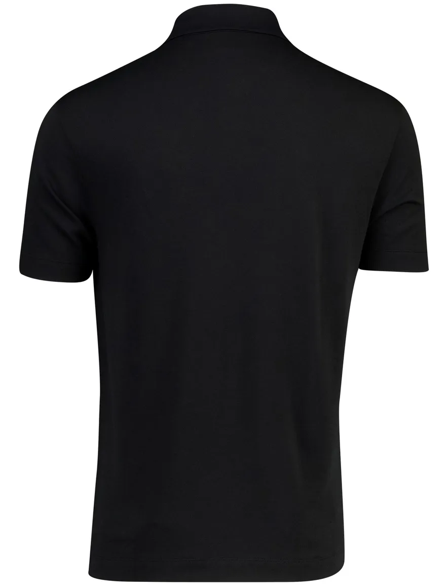 Poloshirt Boss Black H-pack normale fit korte mouw zwart 3-knoops